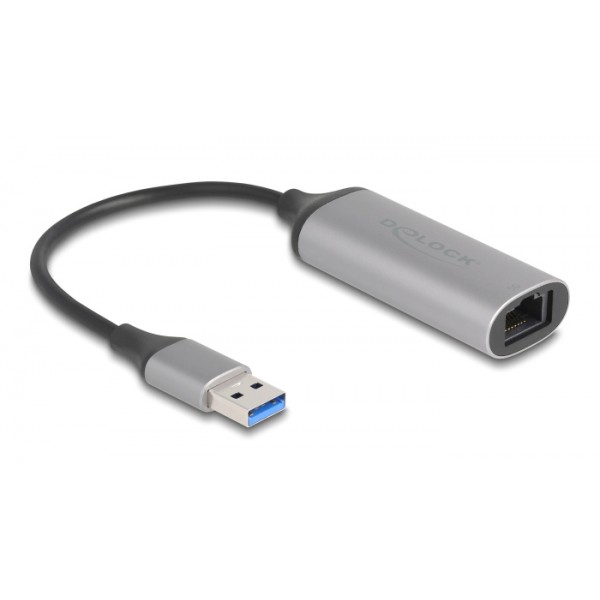 DELOCK αντάπτορας δικτύου 81571, USB, 5Gbps Ethernet, ασημί - Κάρτες Δικτύου - USB Dongles