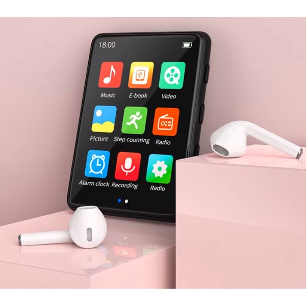 RUIZU MP3 player M7 με οθόνη αφής 2.8", 16GB, ελληνικό μενού, μαύρο - MP3 - MP4 Players