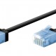 GOOBAY καλώδιο δικτύου 74230, CAT 6A U/UTP, slim, copper, 500MHz, 0.15m, μαύρο