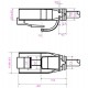 GOOBAY καλώδιο δικτύου 71547, CAT 6 U/UTP, slim, copper, 250MHz, 0.15m, μαύρο