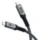 GOOBAY καλώδιο USB-C 74210, USB4, 240W, 40Gbps, 8K/60Hz, 0.50m, γκρι