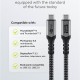 GOOBAY καλώδιο USB-C 74212, USB4, 240W, 40Gbps, 8K/60Hz, 1.5m, γκρι