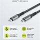 GOOBAY καλώδιο USB-C 74212, USB4, 240W, 40Gbps, 8K/60Hz, 1.5m, γκρι