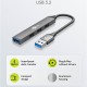 GOOBAY USB hub 74456, 4x θυρών, USB 3.2, 5Gbps, USB σύνδεση, γκρι
