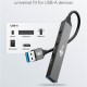 GOOBAY USB hub 74456, 4x θυρών, USB 3.2, 5Gbps, USB σύνδεση, γκρι