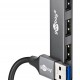 GOOBAY USB hub 74456, 4x θυρών, USB 3.2, 5Gbps, USB σύνδεση, γκρι