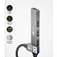 GOOBAY USB hub 74456, 4x θυρών, USB 3.2, 5Gbps, USB σύνδεση, γκρι