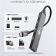GOOBAY USB hub 74457, 4x θυρών, USB 3.2, 5Gbps, USB-C σύνδεση, γκρι
