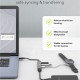 GOOBAY USB hub 74458, 4x θυρών, USB 3.2, 5Gbps, USB σύνδεση, γκρι