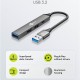 GOOBAY USB hub 74458, 4x θυρών, USB 3.2, 5Gbps, USB σύνδεση, γκρι
