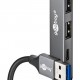 GOOBAY USB hub 74458, 4x θυρών, USB 3.2, 5Gbps, USB σύνδεση, γκρι
