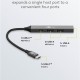 GOOBAY USB hub 74459, 4x θυρών, USB 3.2, 5Gbps, USB-C σύνδεση, γκρι