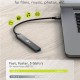 GOOBAY USB hub 74459, 4x θυρών, USB 3.2, 5Gbps, USB-C σύνδεση, γκρι