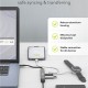 GOOBAY USB hub 74460, 5x θυρών, USB 3.2, 5Gbps, 100W, USB-C σύνδεση, γκρι