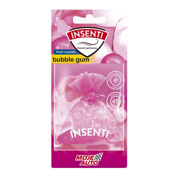 MOJE AUTO κρεμαστό αρωματικό αυτοκινήτου 15-007 bubble gum, crystals 20g - Αξεσουάρ Αυτοκινήτου
