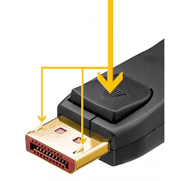 GOOBAY καλώδιο DisplayPort 74761, 16K/60Hz, 80 Gbps, 2m, μαύρο - Εικόνα