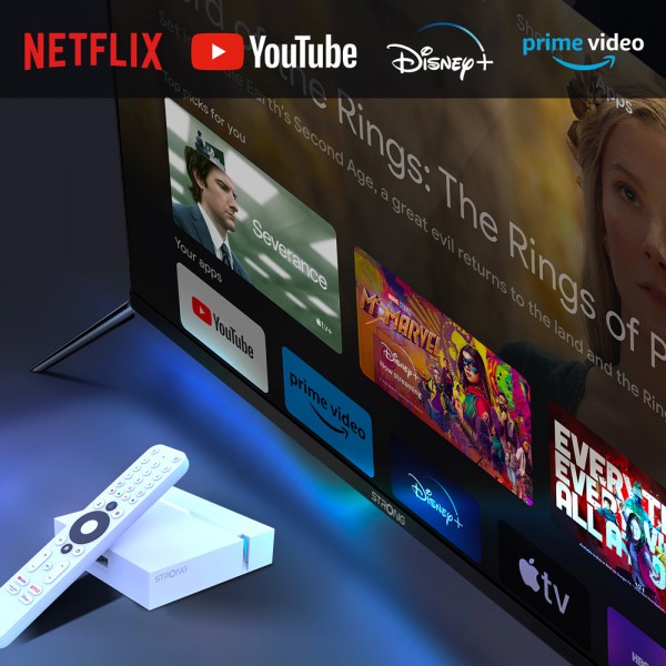STRONG TV Box LEAP-S3+ V2, Google/Netflix πιστοποίηση, 4K, WiFi, Android 11 - TV Box