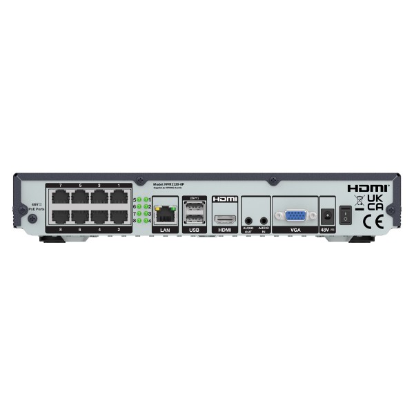 STRONG NVR καταγραφικό NVR1120-8P, 8MP/4K, H.265+, 8 PoE κανάλια - Καταγραφικά Συστήματα