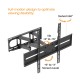 POWERTECH επιτοίχια βάση τηλεόρασης PT-1389, 37-80", έως 40kg, full motion