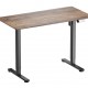 BRATECK ηλεκτρικό γραφείο S16-22R-B με ρυθμιζόμενο ύψος, 120x60x72~120cm, μαύρο/καφέ ξύλινο