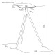 BRATECK βάση projector δαπέδου PRB-24, έως 10kg