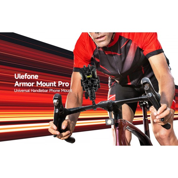 ULEFONE βάση ποδηλάτου για smartphone Armor Mount Pro AM02, μαύρη - Σπίτι & Gadgets