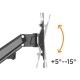 BRATECK επιτοίχια βάση τηλεόρασης LDA33-222, 23-43", έως 23kg, full motion