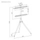 POWERTECH βάση τηλεόρασης δαπέδου PT-1400, 45-65", έως 32kg