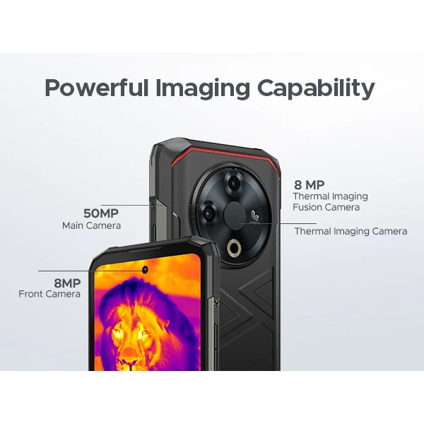 DOOGEE smartphone Fire 6, 6.56", 6/256GB, 10400mAh, IP68/IP69K, μαύρο