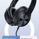 USAMS headphones YH21, ασύρματα & ενσύρματα, Φ40mm, 500mAh, μαύρα