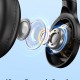 USAMS headphones YH21, ασύρματα & ενσύρματα, Φ40mm, 500mAh, μαύρα