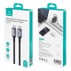 USAMS καλώδιο USB-C SJ751, 240W, 480Mbps, 1.2m, μαύρο
