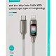 USAMS καλώδιο Lightning σε USB-C SJ749, 30W, 480Mbps, 1.2m, λευκό