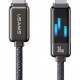USAMS καλώδιο Lightning σε USB-C SJ743, 30W, 480Mbps, 1.2m, μαύρο