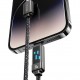 USAMS καλώδιο Lightning σε USB-C SJ743, 30W, 480Mbps, 1.2m, μαύρο