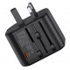 USAMS φορτιστής/αντάπτορας πρίζας US-CC179, USB-C & 2x USB, universal, 20W, μαύρος