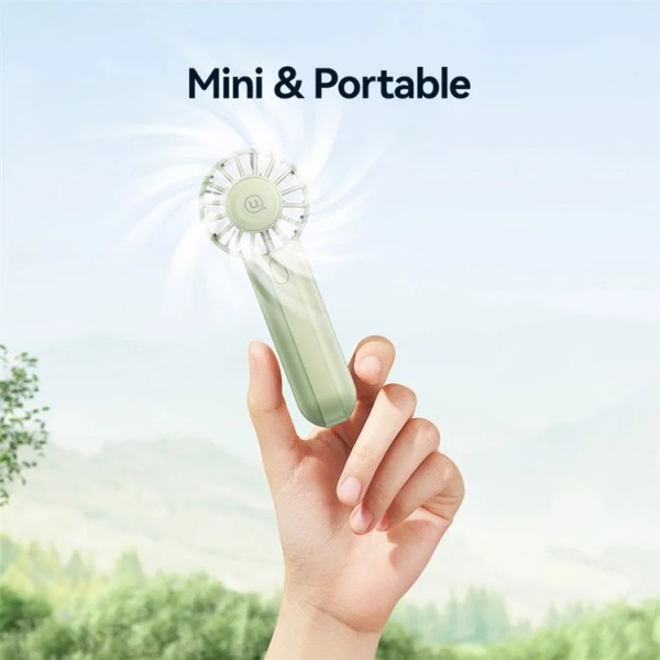 USAMS φορητός ανεμιστήρας ZB288 με 3 ταχύτητες, 1200mAh, μαύρος - Ανεμιστήρες