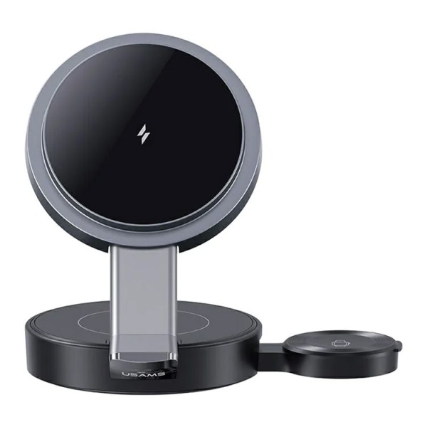 USAMS ασύρματος φορτιστής CD234, 3 σε 1, 15W, μαύρος - Mobile