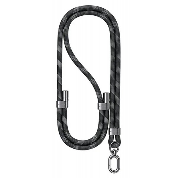 USAMS κορδόνι λαιμού για κινητά ZB316, 160cm, universal, μαύρο - Θήκες