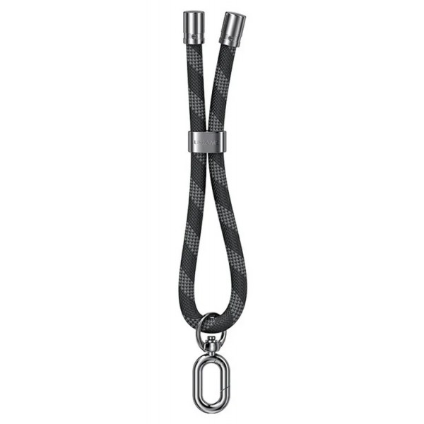USAMS κορδόνι καρπού για κινητά ZB317, 34cm, universal, μαύρο - USAMS