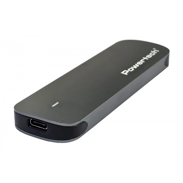 POWERTECH θήκη για M.2 SATA/NVMe SSD PT-1375, 10Gbps, γκρι - Θήκες & Trays Σκληρών Δίσκων