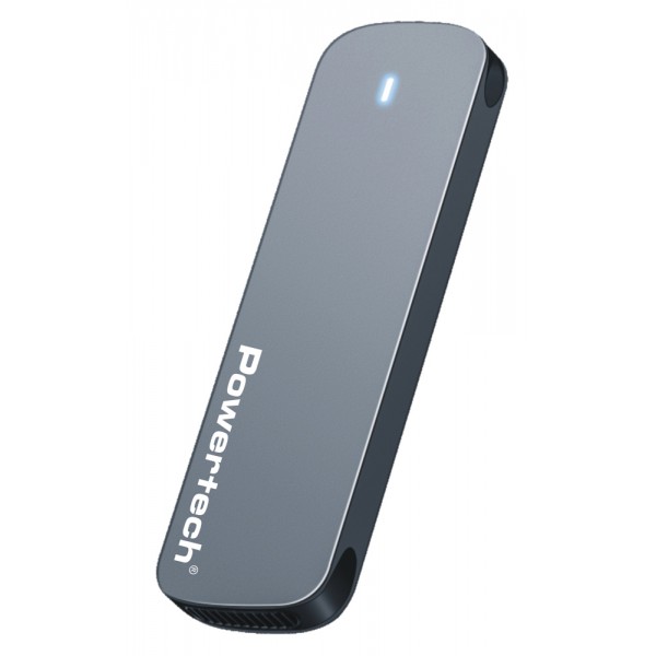 POWERTECH θήκη για M.2 SATA/NVMe SSD PT-1375, 10Gbps, γκρι - Θήκες & Trays Σκληρών Δίσκων