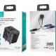USAMS φορτιστής/αντάπτορας πρίζας US-CC179, USB-C & 2x USB, universal, 20W, μαύρος