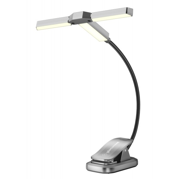 GLOCUSENT LED φακός διαβάσματος GLCSNTA2301, επαναφορτιζόμενος, έως 50lm, γκρι - Φακοί