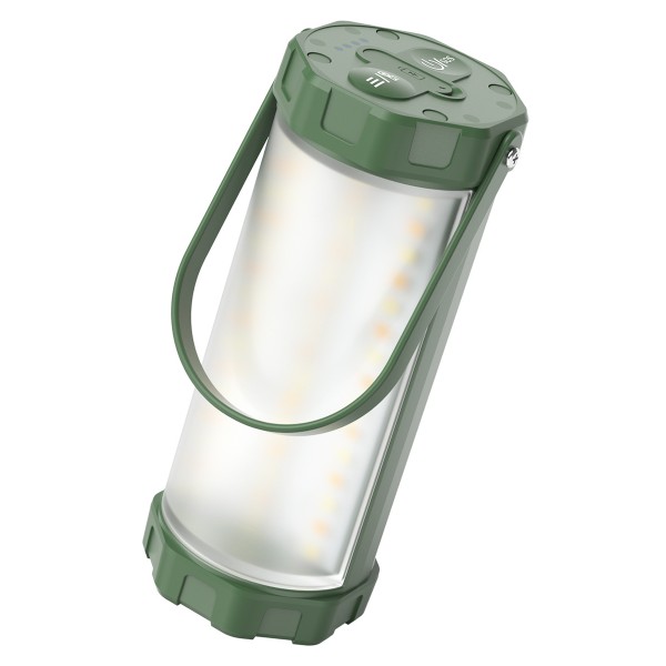 GLOCUSENT LED φανάρι GLCSNTCL001G, επαναφορτιζόμενο, έως 1200lm, IP68, πράσινο - Φακοί