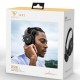 DOQAUS headphones DESIGN 1, ασύρματα & ενσύρματα, Φ40mm, 600mAh, μαύρα