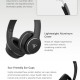 DOQAUS headphones DESIGN 3, ασύρματα & ενσύρματα, Φ40mm, 600mAh, μαύρα