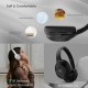 DOQAUS headphones FOCUS 5, ασύρματα & ενσύρματα, Φ40mm, 1000mAh, μαύρα