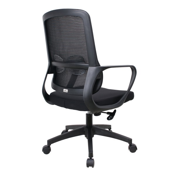 POWERTECH καρέκλα γραφείου PT-1391 με μπράτσα και ανάκλιση, ρυθμιζόμενο ύψος, μαύρη - Εξοπλισμός γραφείου