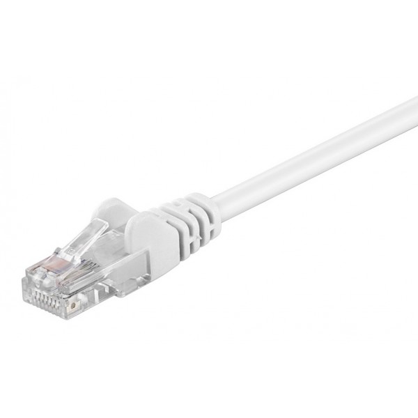 GOOBAY καλώδιο δικτύου 68500, CAT 5e U/UTP, 100 MHz, CCA, 0.5m, λευκό - Δίκτυο